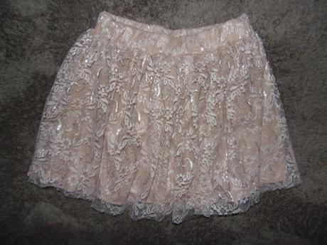 Sukňa - čipka, zara,164