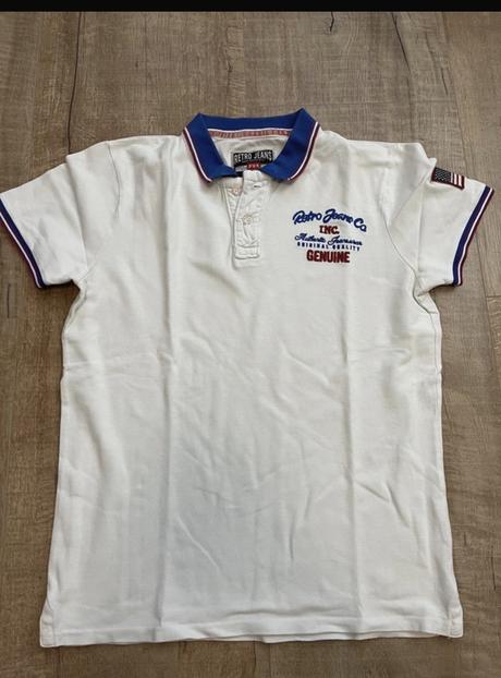 Retro jeans tričko, m