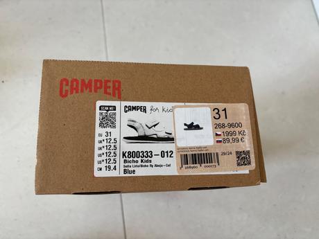 Kožené sandale camper bicho kids - blue, camper,31