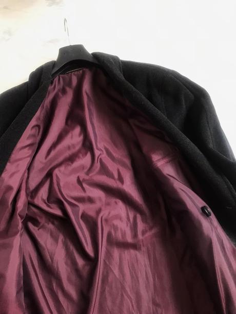 Kašmírový vlnený kabát, xl