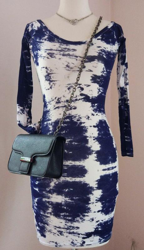 Elastické batikované šaty, xs