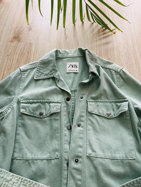 Perfektná mentolová džínsová bunda značky zara, zara,s
