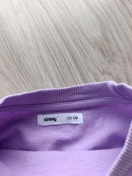 Dievčenská fialová kratšia mikina, sinsay,122