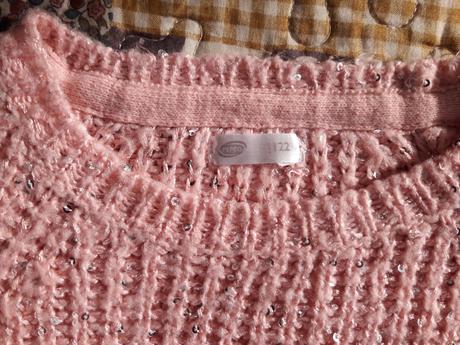 Ružový svetrík s trblietkami, pepco,122