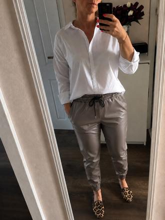 Kožené joggers mac, mac,42