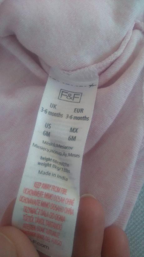 Dievčenské body + kabátik + polodupačky f&f, f&f,68