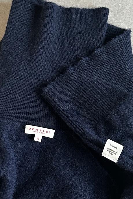 Značkový kašmírový rolák / šaty, xs