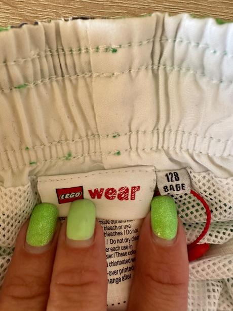 Plavky zelene, lego,128