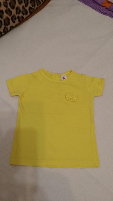 Žlté tričko veľ. 74, baby club,74