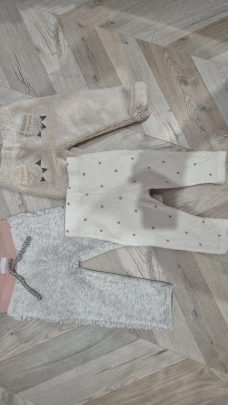 3ks teplé nohavice veľ.80, f&f,80