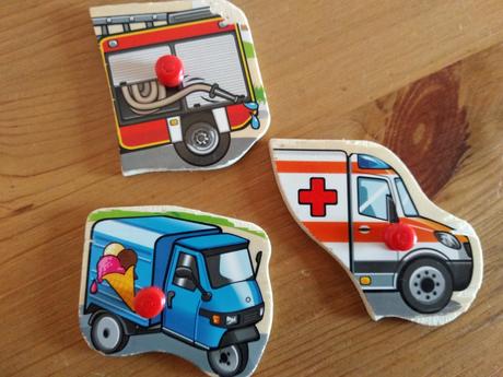 Drevená vkladačka - dopravné prostriedky, 