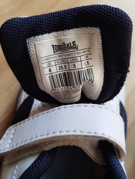 Obuv lonsdale veľ.20/. vd 12,5cm, lonsdale,20