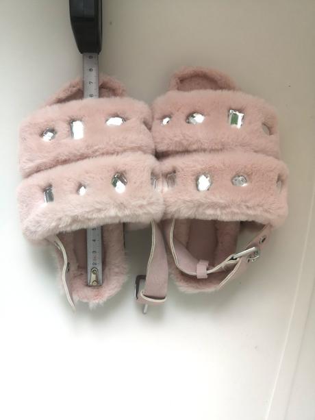 Plyšove sandalky/papuce zara kids 24/25, nove, zara,24 / 25
