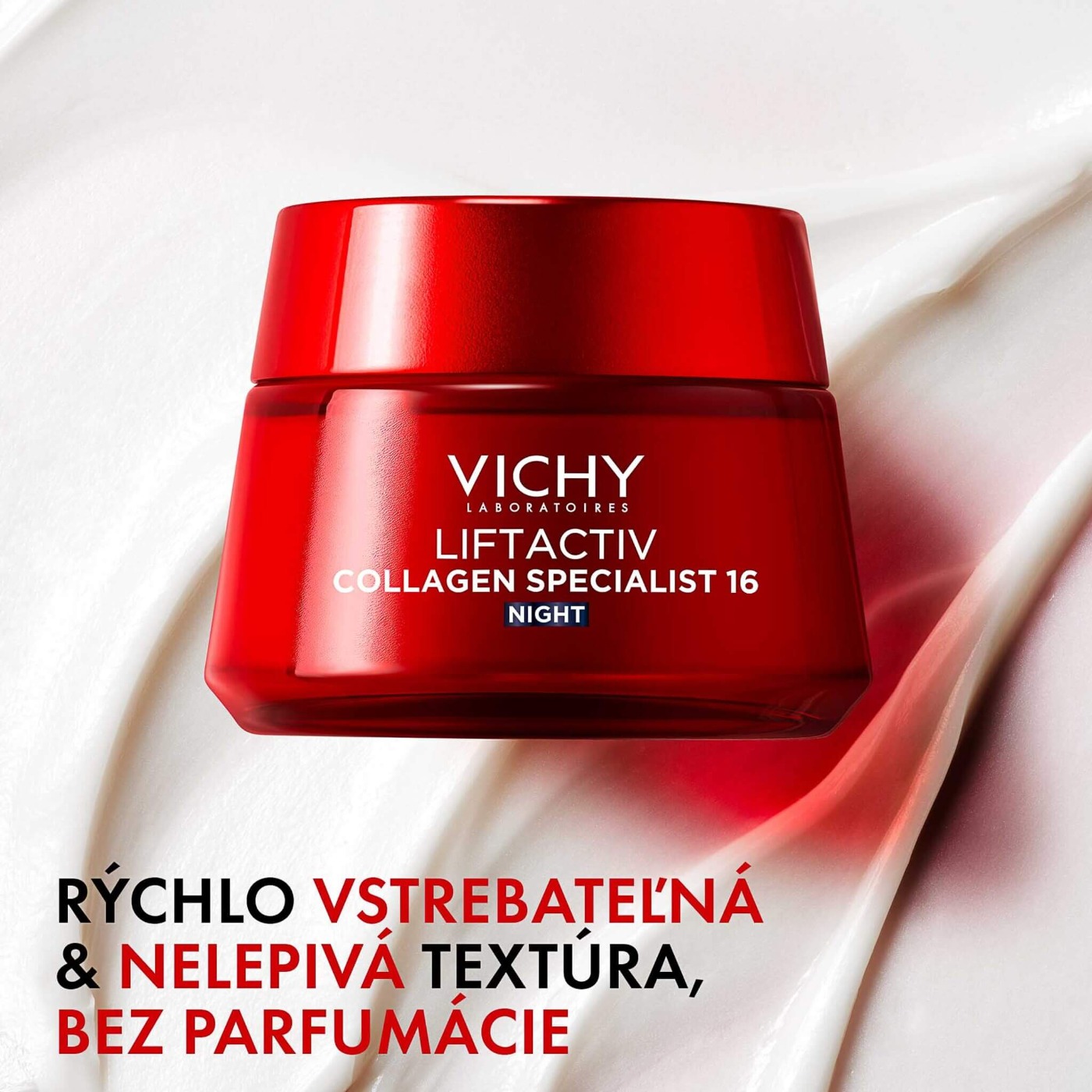Rýchlo vstrebávaná a nelepivá textúra bez parfumácie Rýchlo vstrebávaná a nelepivá textúra bez parfumácie
