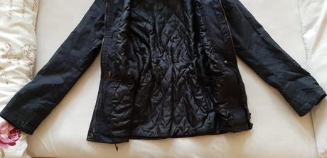 Tmavomodrá parka h&m, h&m,34