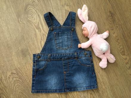 Dievčenské rifľové šaty, baby,86