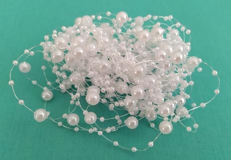 Perličková reťaz biela, 