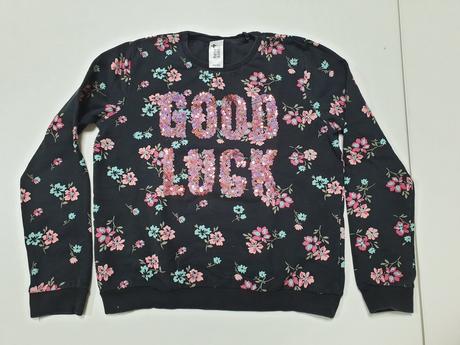 Pekný pulóver s flitrami, c&a,146