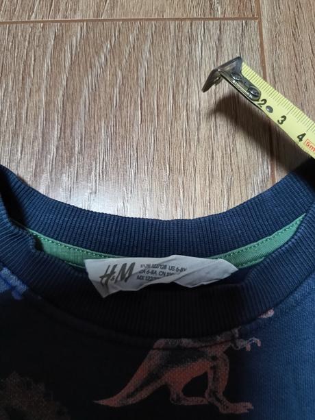 Mikina s dinosaurami 6-8 rokov, h&m,128