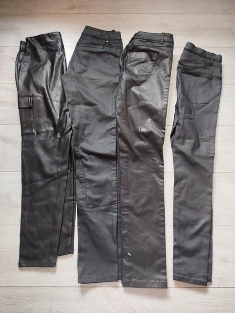 Koženkové nohavice, s