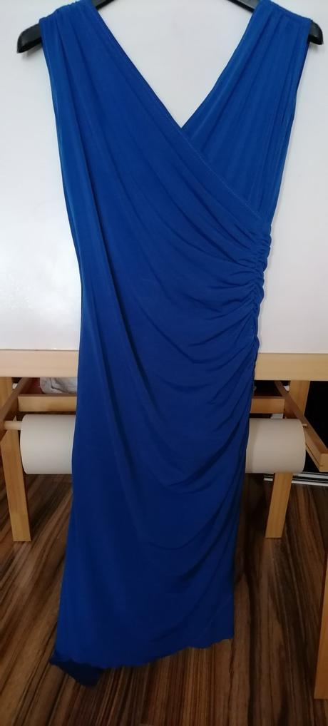 Šaty parížskej modrej, figi,s