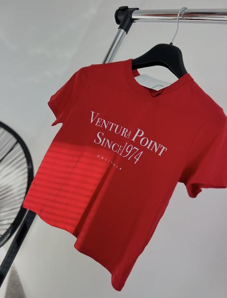 Červené tričko, zara,s