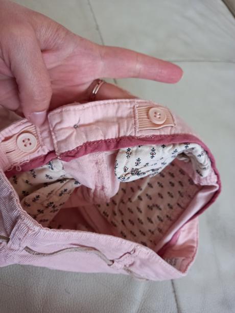 Ružové menčestrové nohavice zara 86, zara,86