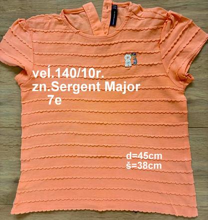 Dievčenské tričko veľ.140/10r., zn.sergent major, sergent major,140