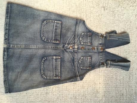 Riflová sukňa na traky, 116