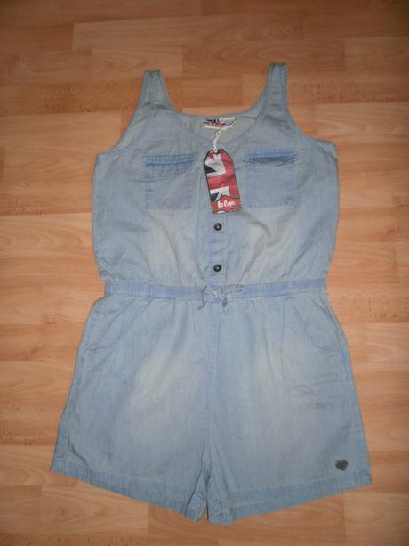 Tenký overal rifľového vzhľadu 158/164 alebo s/m, lee cooper,158 / s