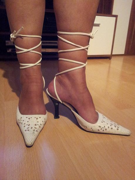 Biele topanky na snurky, 36