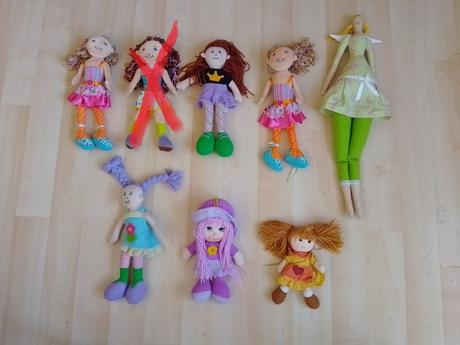 Látkové bábiky nehrané, 