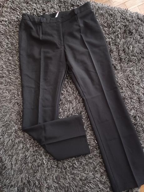 Čierne elegantné nohavice, l