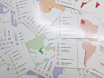 Kartová hra - vlajky, 