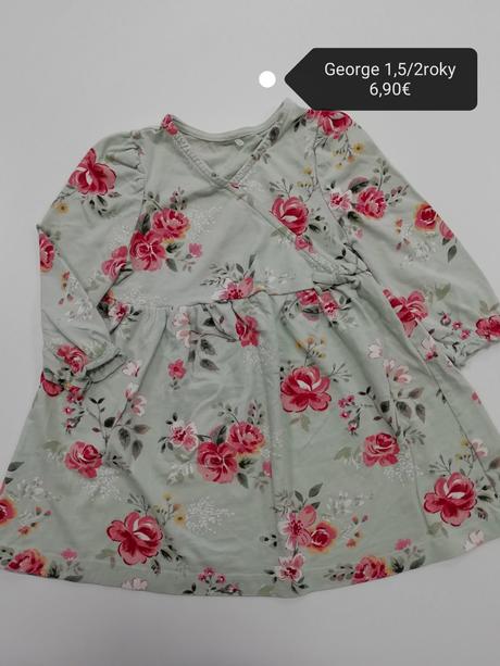 Bavlnené šaty s kvetmi, george,92