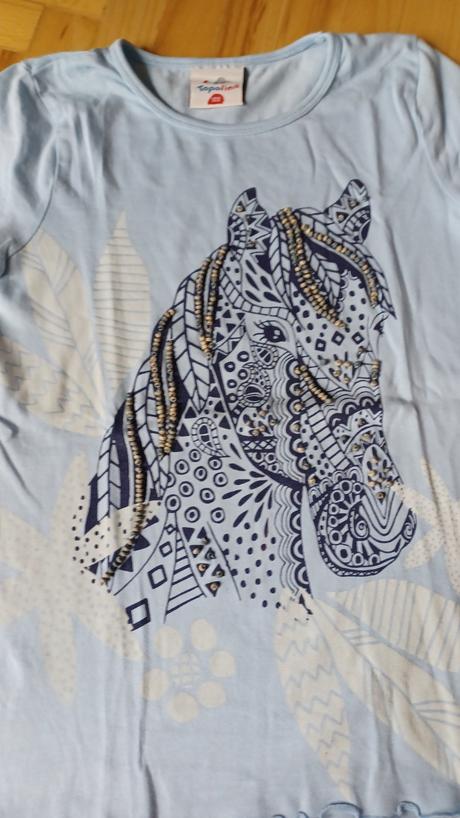 Predĺžené tričko, veľ. 122, topolino,122