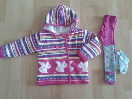 Zateplený svetrik -mikina, 80