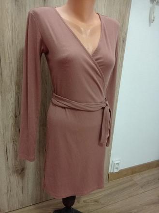 Krásne jesenné zavinovacie šaty, m