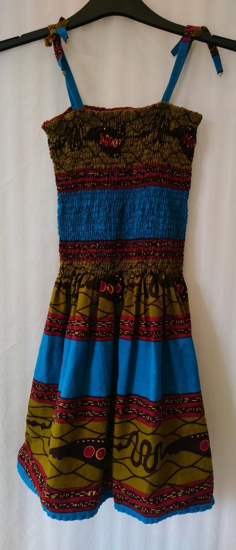 Dievčenské farebné riasené šaty, continent, 152