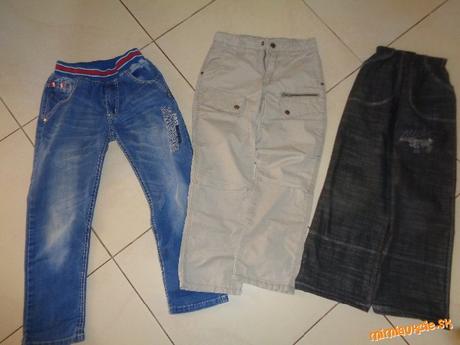 Nohavice 2ks + 1 grátis, 128