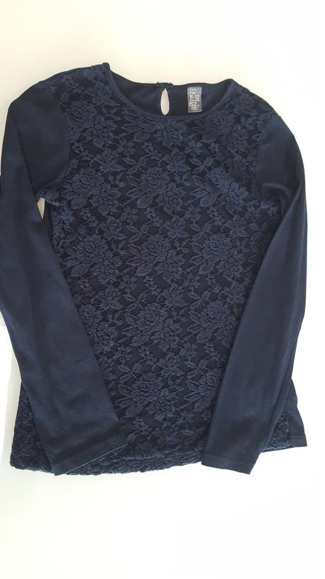 Tričko s čipkou, zara,152