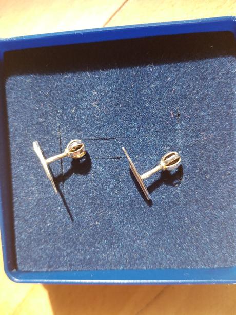 Strieborné náušnice napichovacky, 