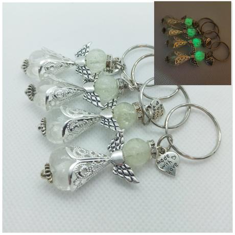 Handmade kľúčenky-anjelikovia na kľúčenku, 