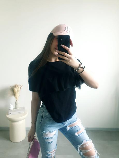 Zara tričko s tylom s, zara,s