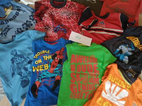 Tričká kr.rukav 104(cena za všetky, f&f,104