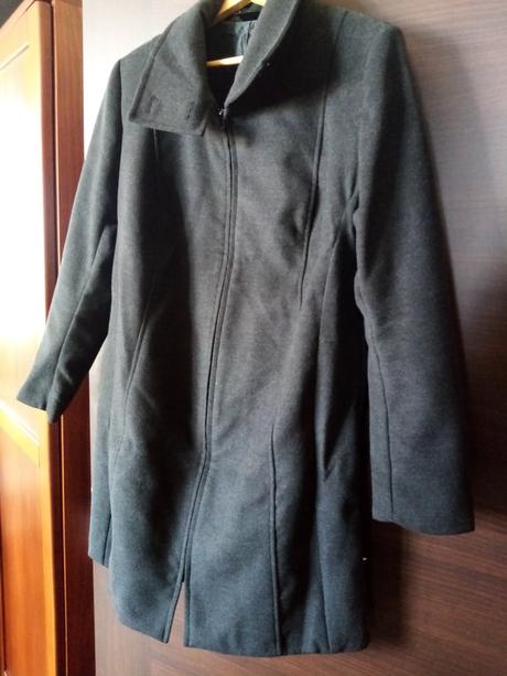 Tehotenský kabát veľ. 42 šedý tmavý, bonprix,42