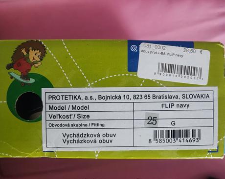 Sandále, protetika,25