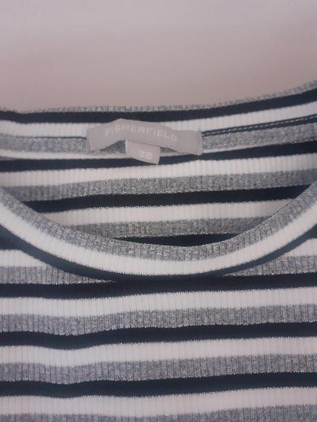 Čiernobiely pásikavý dievčenský pulóver, new yorker,164