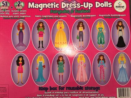 Kidkraft-magnetické obliekanie,