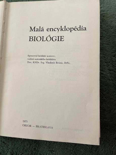 Kolektív autorov - malá encyklopédia biológie, 